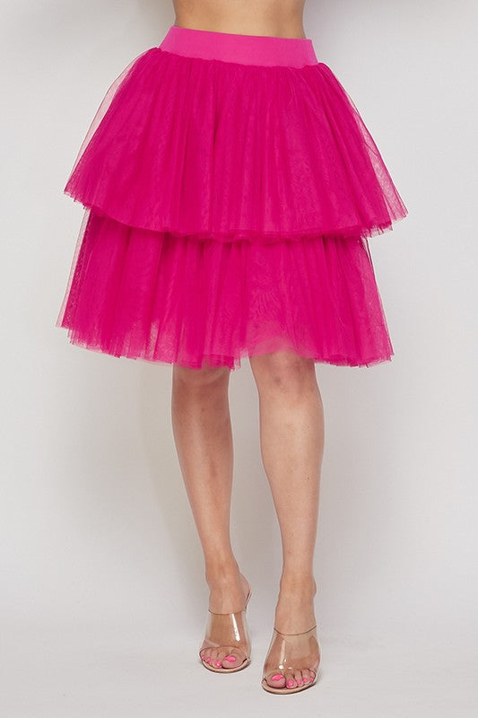 Women's Tiered Tutu Skirts with Lining