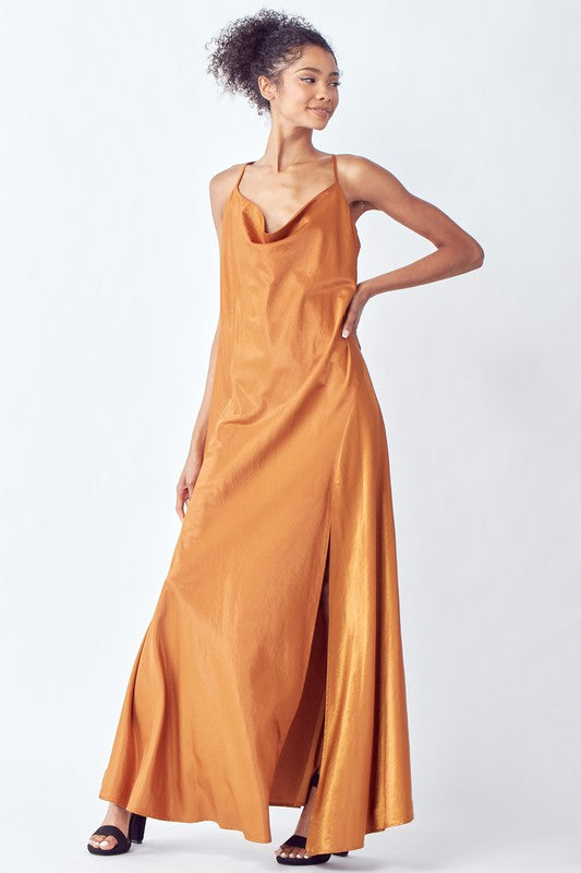 Women's Slip Maxi Satin Dress