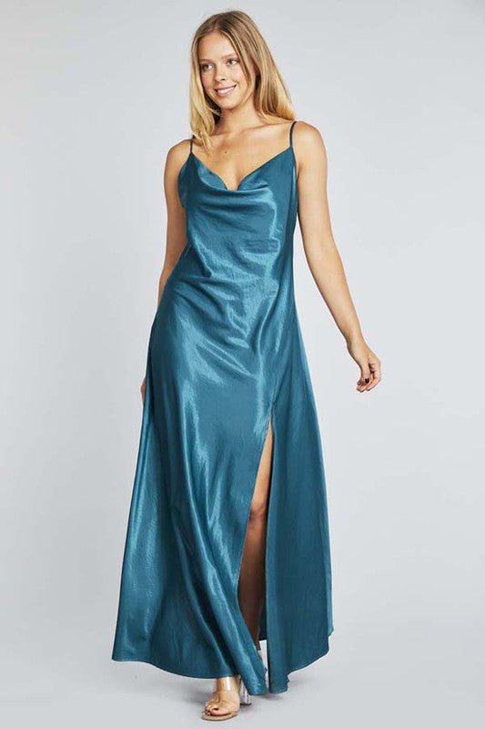 Women's Slip Maxi Satin Dress