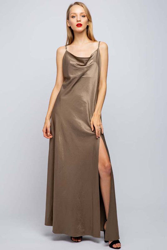 Women's Slip Maxi Satin Dress