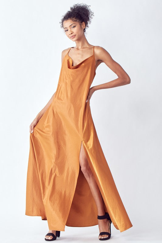 Women's Slip Maxi Satin Dress