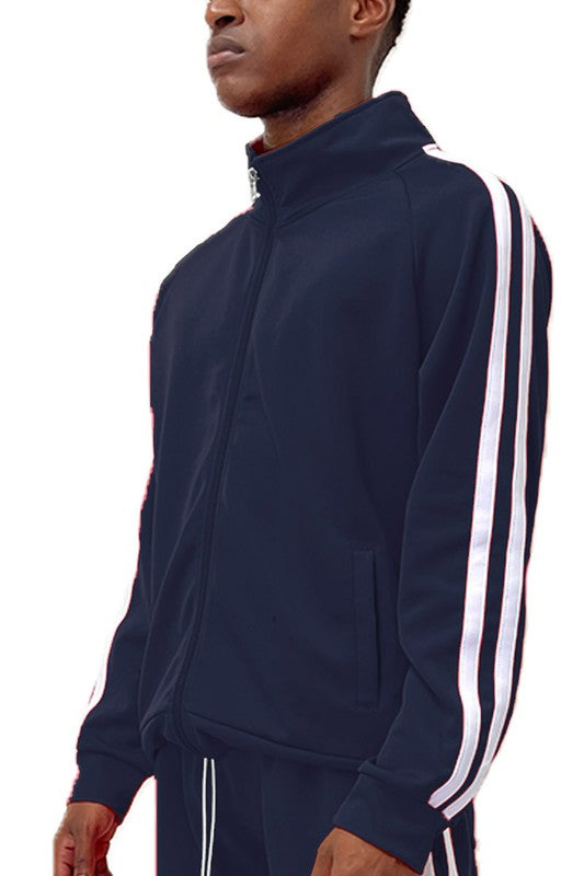 Men's Two Stripe Track Jacket