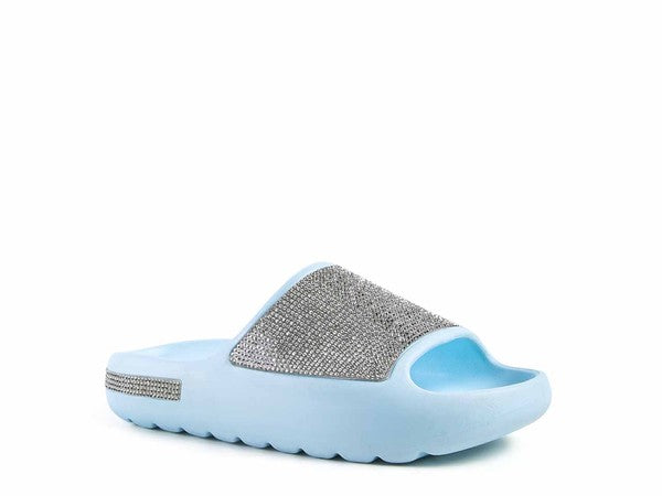 DUMBA Diamante Fashion Sliders