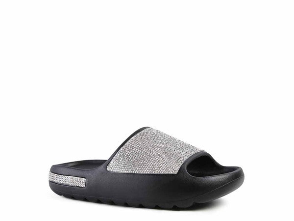 DUMBA Diamante Fashion Sliders