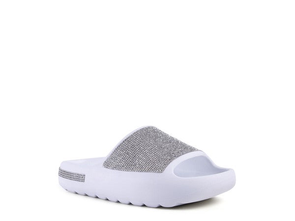 DUMBA Diamante Fashion Sliders