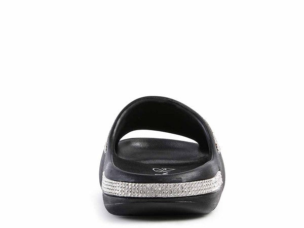 DUMBA Diamante Fashion Sliders