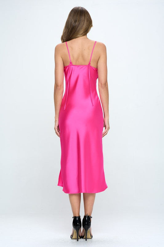 Women's Satin Bias Slip Dress