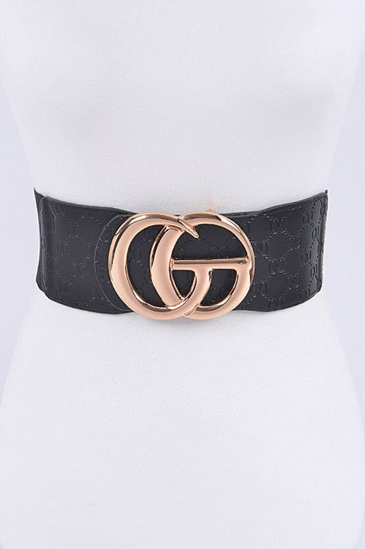 Embossed Logo CG Elastic Belt