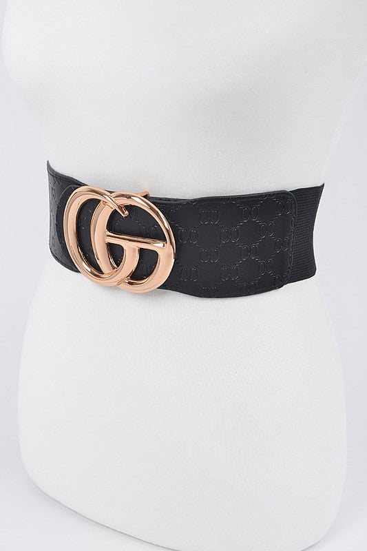 Embossed Logo CG Elastic Belt