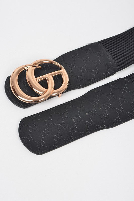 Embossed Logo CG Elastic Belt