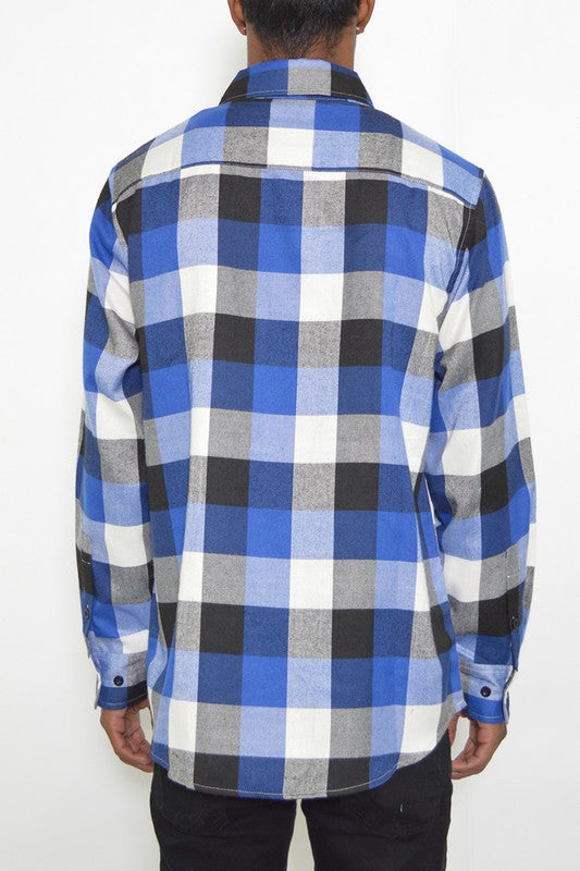 Weiv Long Sleeve Checkered Flannel Shirt