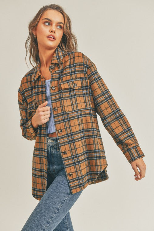 Women's Plaid Flannel Shacket