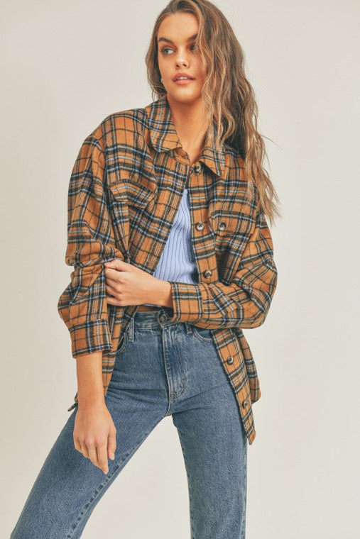 Women's Plaid Flannel Shacket