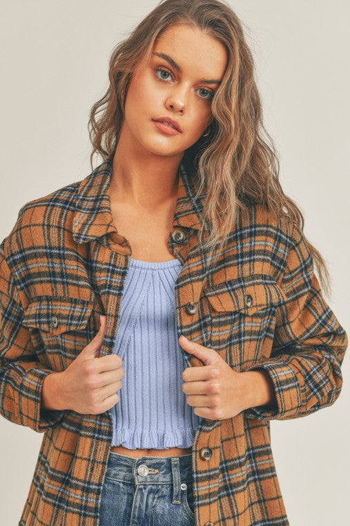 Women's Plaid Flannel Shacket