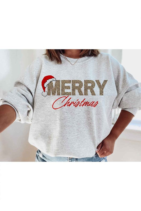 MERRY CHRISTMAS GRAPHIC SWEATSHIRT