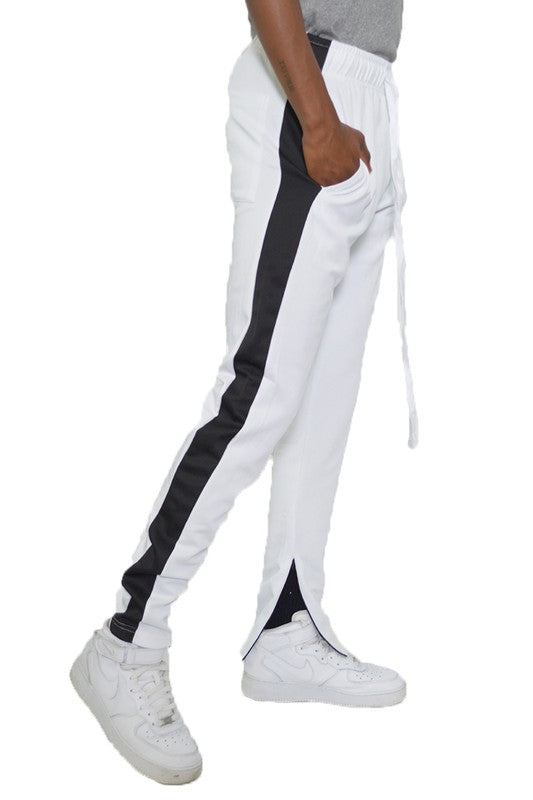 Single stripe sale track pants