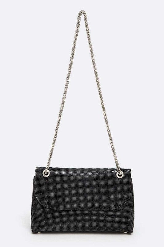 Rhinestone All Over Iconic Shoulder Bag