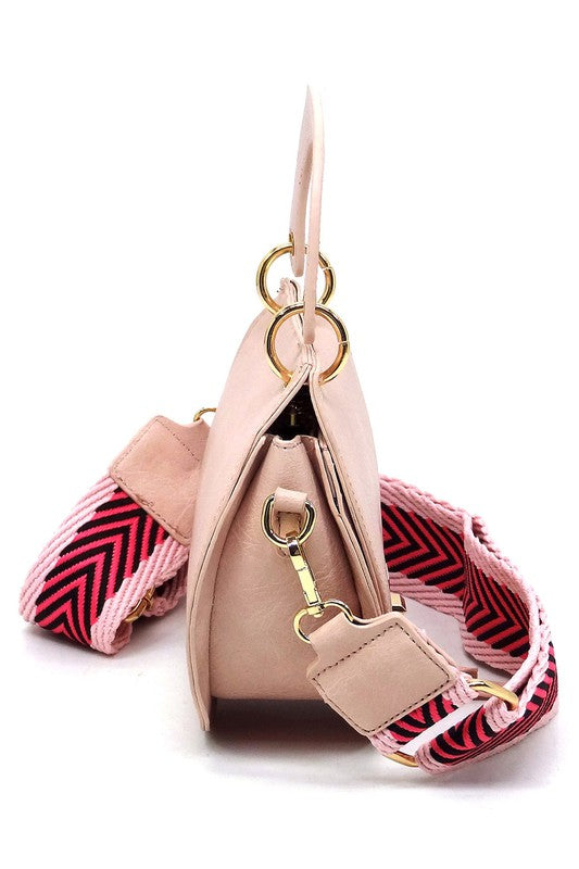 Fashion Flap Saddle Satchel Crossbody Bag
