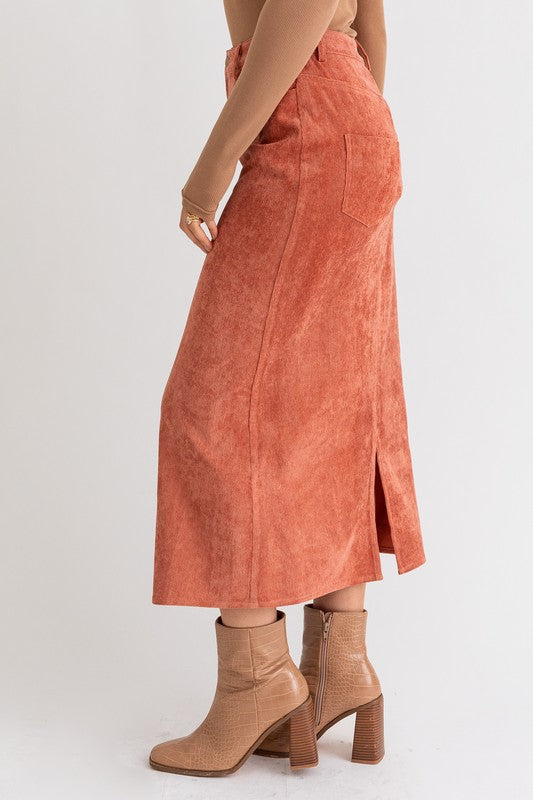 Corduroy Maxi Skirt