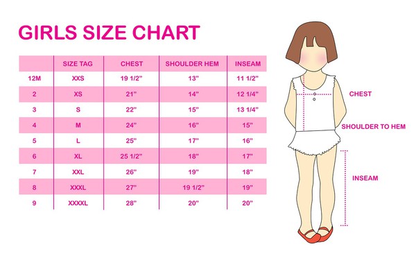 Size Chart  BEAUTY BAR BOUTIQUE