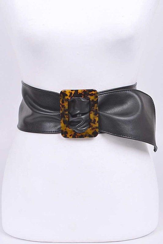 Celluloid Resin Square Bangle Fashion Belt