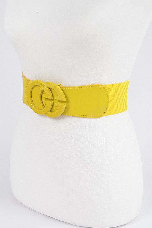 CG Logo Tonal Elastic Fashion Belt