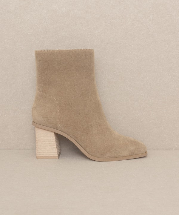 Square Toe Ankle Boots