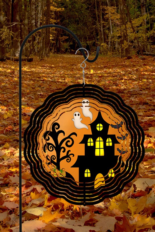 Halloween Decor Haunted House Ghost Wind Spinner