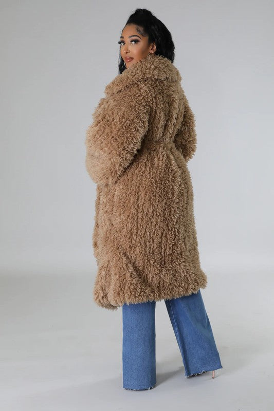 Athina Fuzzy Fur Winter Heavy Jacket