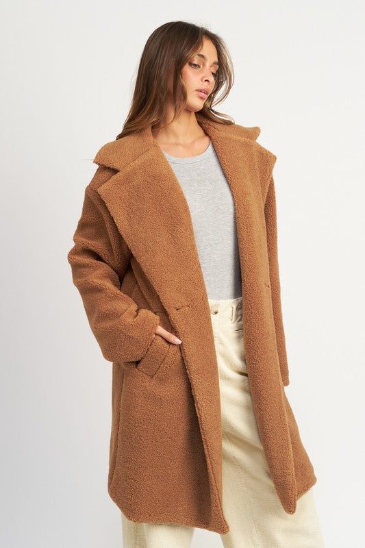 Women's Teddy Bear Oversized Coat