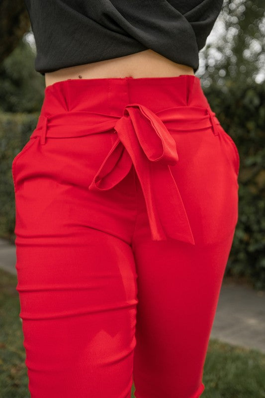 Paper Bag Trousers | Paperbag Waist Trousers | boohoo UK