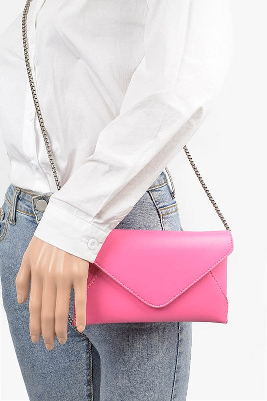 Pop Color Classic Envelope Clutch Bag