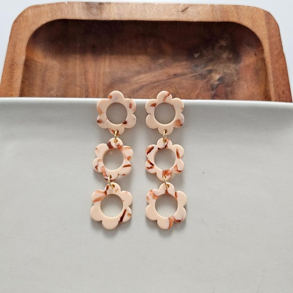 Delilah Peach Earrings