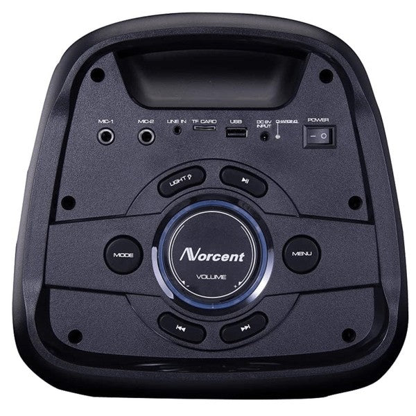 Norcent Dual 6.5 Inch Portable Party BT Speaker