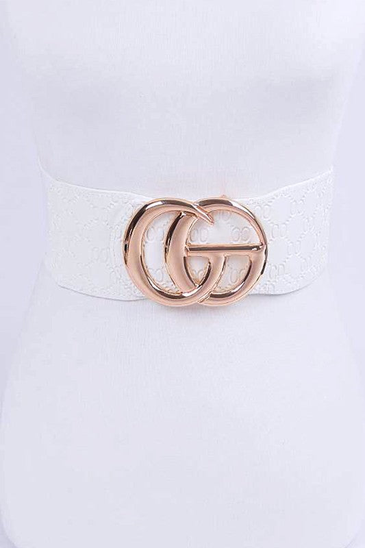 Embossed Logo CG Elastic Belt