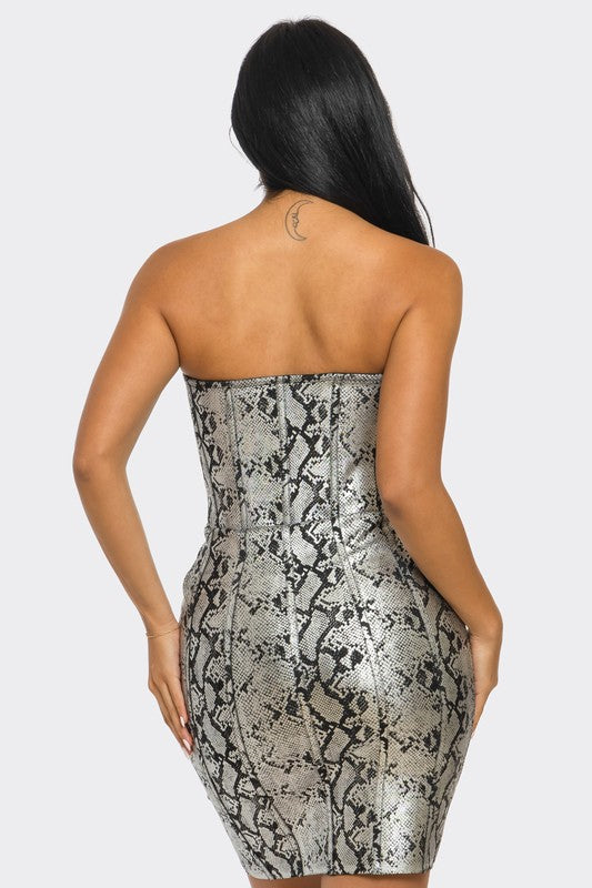 Serpentine Glamour Bodycon Dress