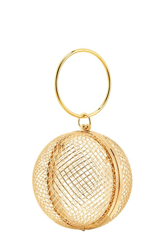 Metal Cage Ball Shape Clutch