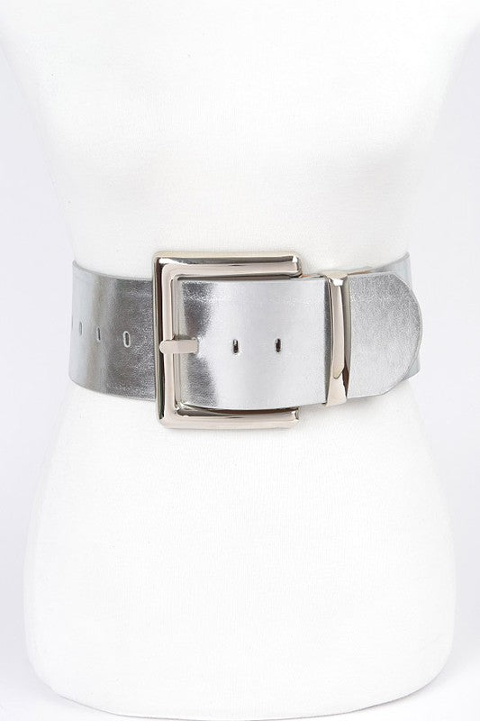 Metallic Classy Wide Fashion Belt