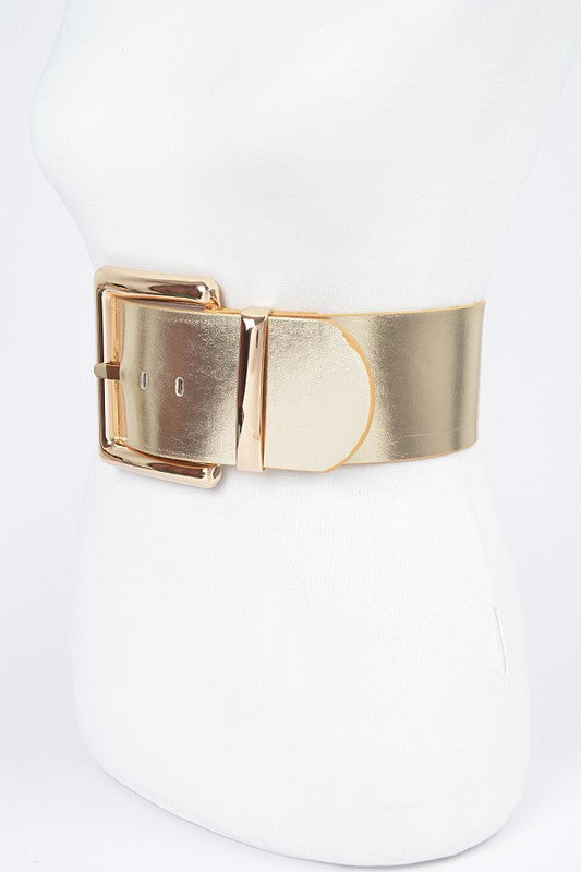 Metallic Classy Wide Fashion Belt