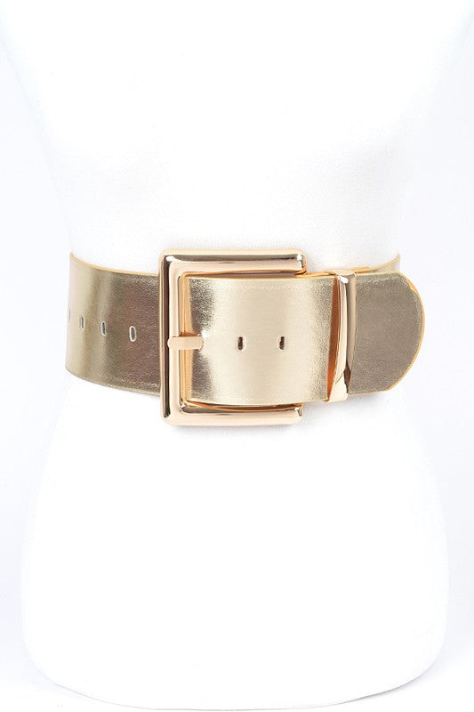 Metallic Classy Wide Fashion Belt