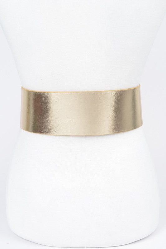 Metallic Classy Wide Fashion Belt