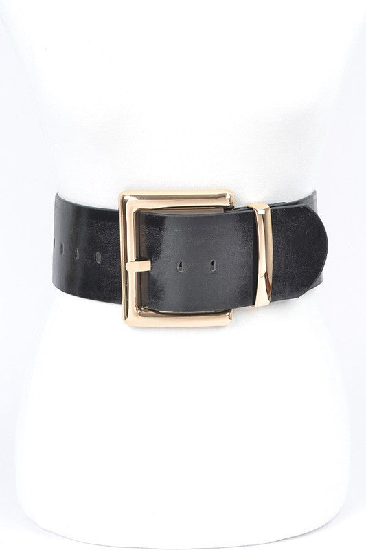 Metallic Classy Wide Fashion Belt