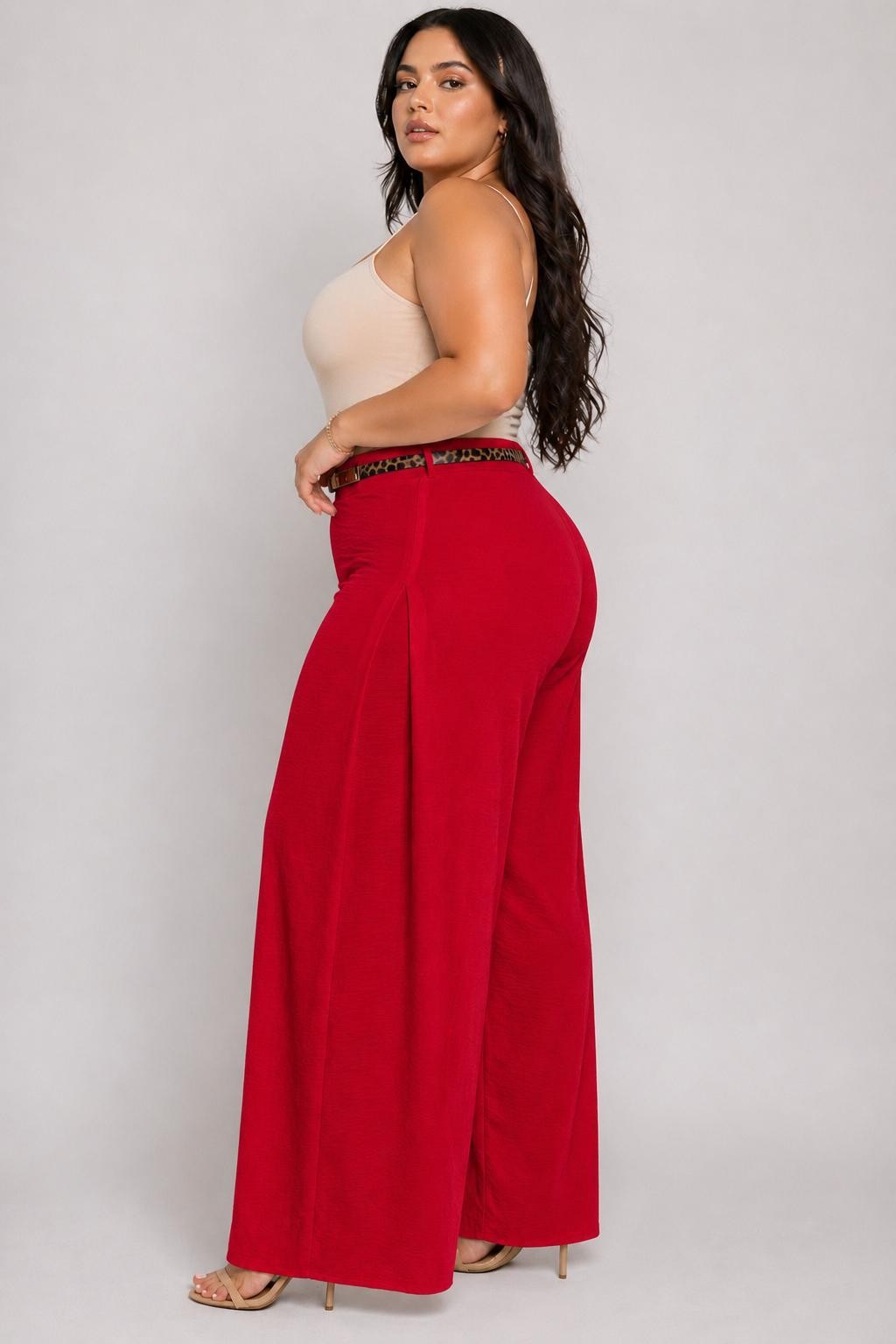 Plus Size Flowy Wide Leg Pant