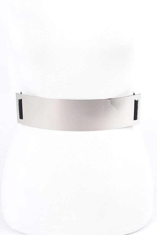 Metal Plaque Iconic Elastic Belt