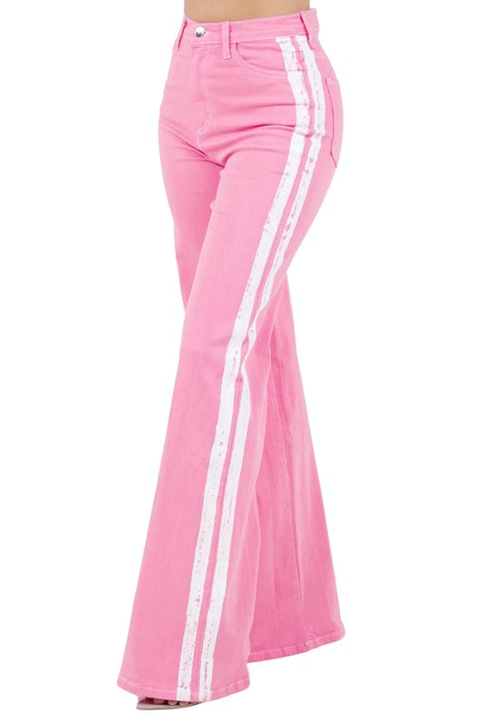 Striped Jean in Pink