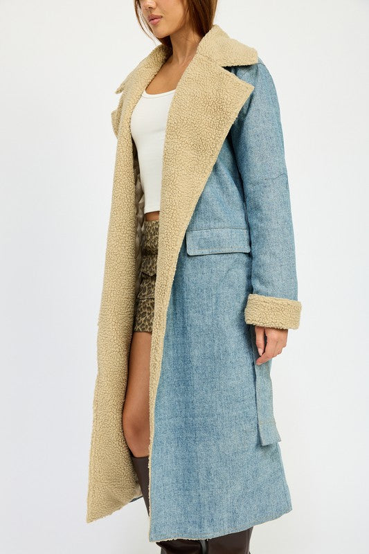 Women’s Denim Maxi Coat