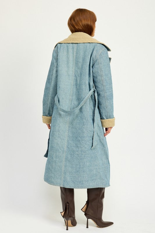 Women’s Denim Maxi Coat