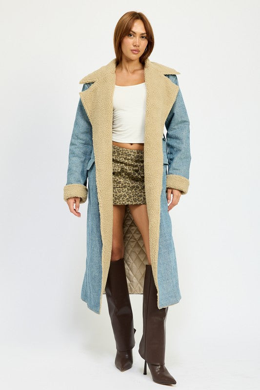 Women’s Denim Maxi Coat