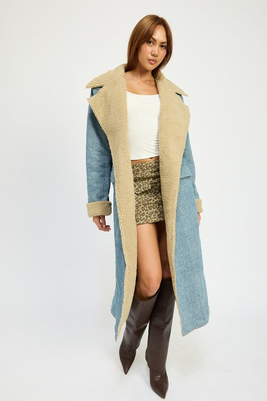 Women’s Denim Maxi Coat