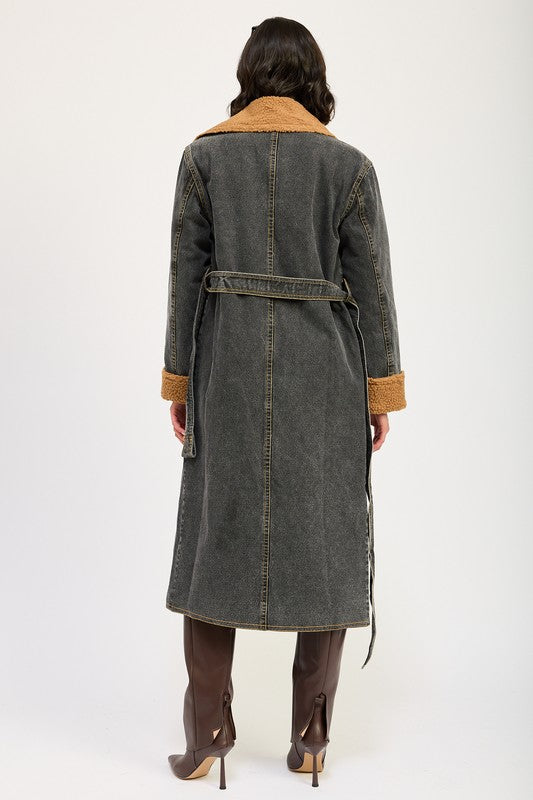 Women’s Denim Maxi Coat